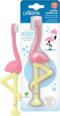 Baby and Toddler Toothbrush, Flamingo 1-Pack, 1-4 Years